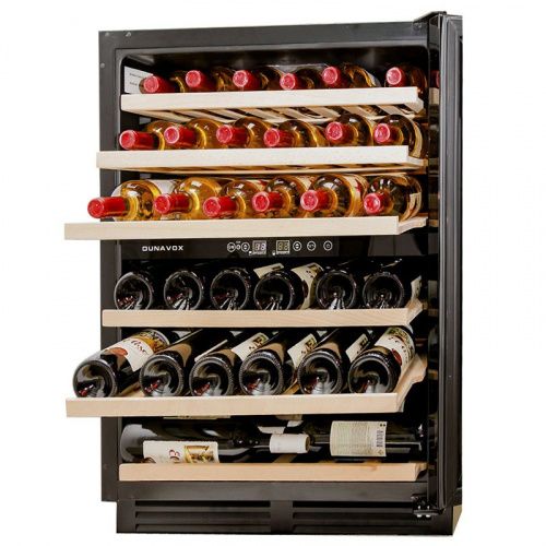 Двухзонный винный шкаф Dunavox DX-51.150DBK/DP фото 3