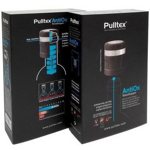 Пробка для вина Pulltex AntiOx синяя фото 2