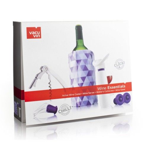 Подарочный набор VacuVin Giftset Wine Essentials, белый/фиолетовый. (арт.6889860)