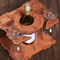 Подставка под вино и бокалы 