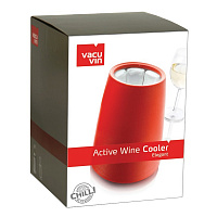 Охладительная рубашка VacuVin Rapid Ice Wine Cooler Elegant для вина емкостью 0,75л, красная(арт.3649160)