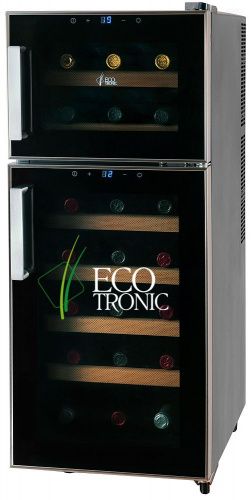 Двухзонный винный шкаф Ecotronic WCM2-21DE