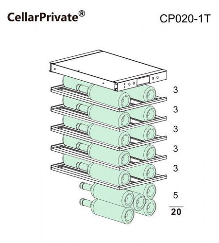 Винный холодильник Cellar Private CP020-1T фото 6