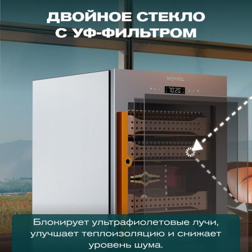 Хьюмидор шкаф Meyvel MC-120BK (PRO) фото 22