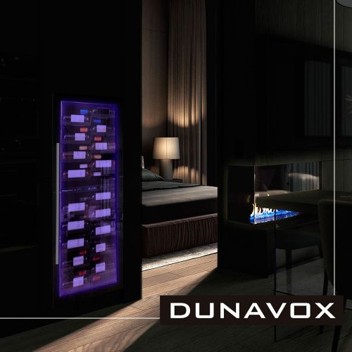 Двухзонный винный шкаф Dunavox DX-104.375 DB фото 4