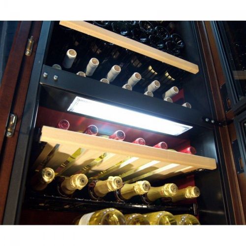 Двухзонный винный шкаф IP Industrie CEX 601 RU (цвет - дуб) фото 5