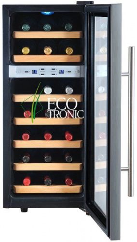 Двухзонный винный шкаф Ecotronic WCM-21DE фото 4