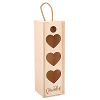 Коробка под бутылку «С любовью», 11 × 33 × 11 см