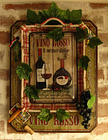 Объёмная декоративная композиция «Vino rosso»