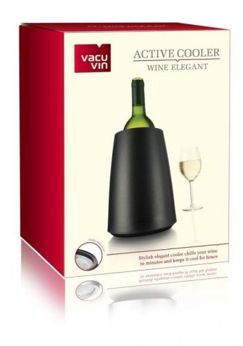 Охладительная рубашка VacuVin Rapid Ice Wine Cooler Elegant, чёрная, (арт.3649460) фото 3