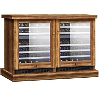 Двухзонный винный шкаф Dometic S46G Double Wooden Zebrano