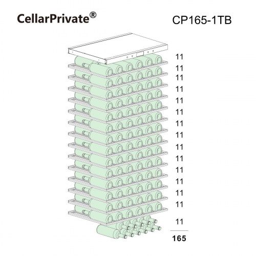 CellarPrivate винный шкаф CP165-1TB фото 15