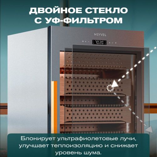 Хьюмидор шкаф Meyvel MC-272BK (PRO) фото 22