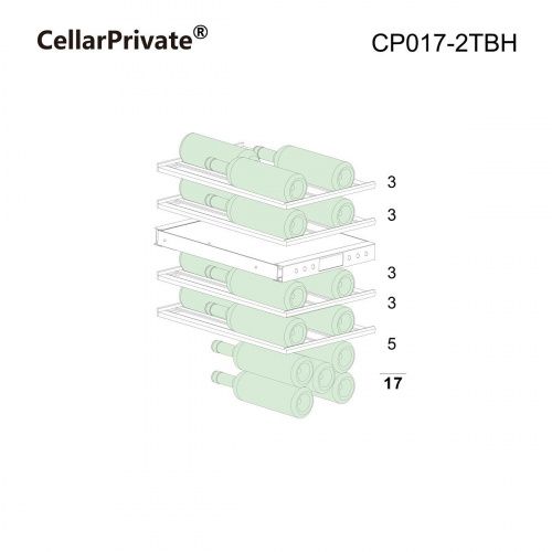 Винный шкаф CellarPrivate CP017-2TBH  фото 11