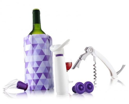 Подарочный набор VacuVin Giftset Wine Essentials, белый/фиолетовый. (арт.6889860) фото 4