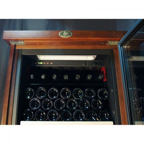 Двухзонный винный шкаф IP Industrie CEX 601 RU (цвет - дуб) фото 2