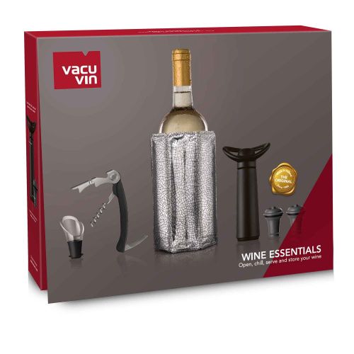 Подарочный набор VacuVin Giftset Wine Essentials, черный/серебристый (арт.6889060)