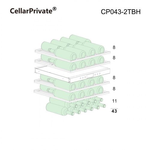CellarPrivate винный шкаф CP043-2TBH фото 10