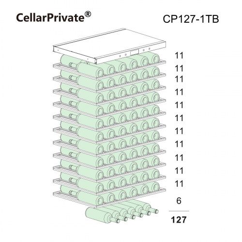 CellarPrivate винный шкаф CP127-1TB фото 10