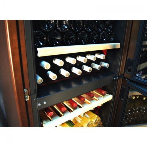 Двухзонный винный шкаф IP Industrie CEX 601 RU (цвет - дуб) фото 6
