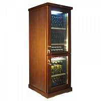 Двухзонный винный шкаф IP Industrie CEX 601 RU (цвет - дуб)
