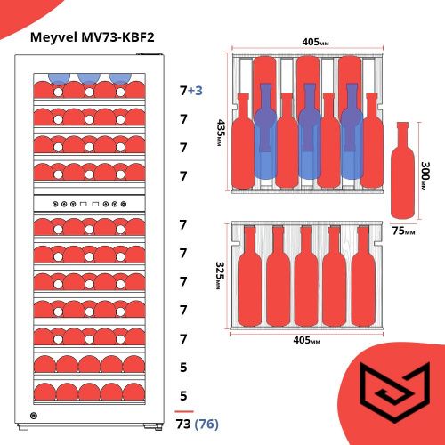 Винный шкаф Meyvel MV73-KBF2 фото 5