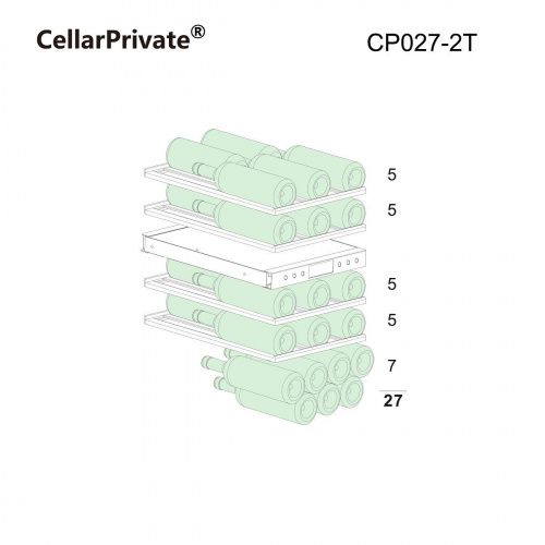 CellarPrivate винный шкаф CP027-2T фото 10