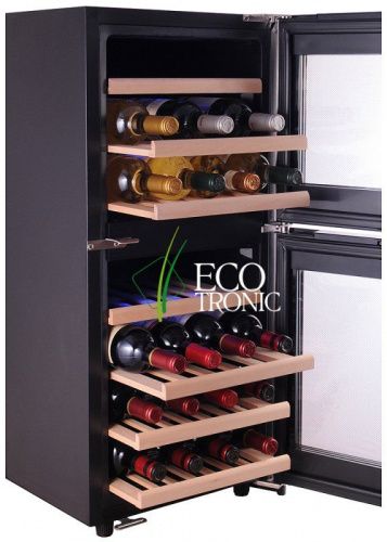 Двухзонный винный шкаф Ecotronic WCM-33D фото 4