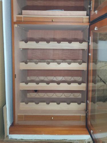 Деревянный шкаф для вина и сигар ХранительВин фото 3
