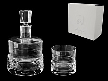 Premium набор для виски RONA, штоф 850 мл + 2 стакана 380 мл